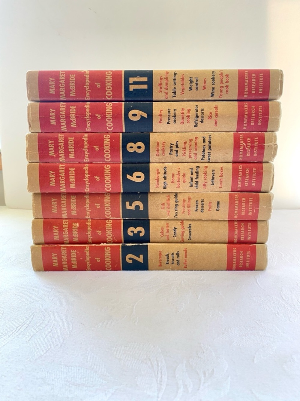 Mary Margaret McBride Vintage 1958 Encyclopedia of Cooking 7 Cookbook Volumes - Picture 5 of 13